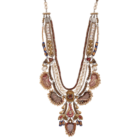 'Plum Wine Set - Uma Necklace' by Ayala Bar - Curated Living