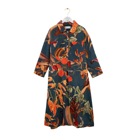 Pocket Dress 'Orchid Teal' by One Hundred Stars - Curated Living