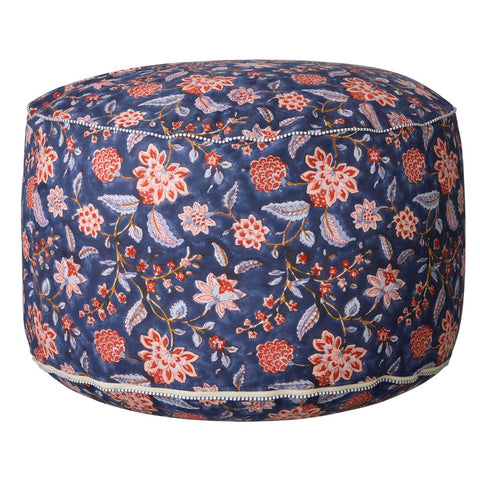 Pouffe 'Divya Midnight' by Bungalow of Denmark - Curated Living