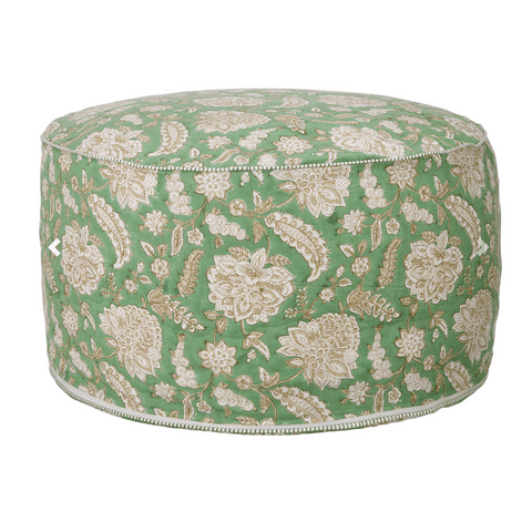 Pouffe 'Yamini Sage' by Bungalow of Denmark - Curated Living