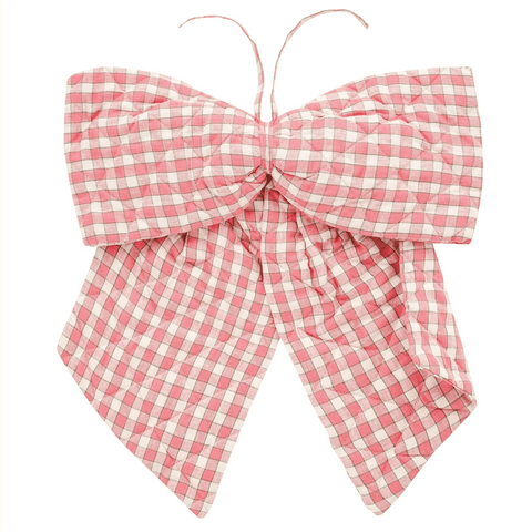 Quilted Bow 'Gingham Peony' by Projekti Tyyny - Curated Living