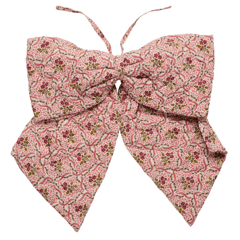 Quilted Bow 'Rosalie Vine Pink' by Projekti Tyyny - Curated Living