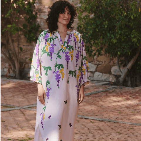 Raglan 'Wisteria Lilac' Dress by One Hundred Stars - Curated Living