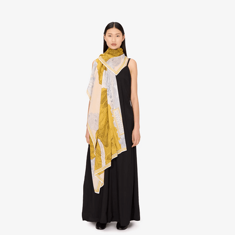 Scarf 100 'Balthazar' in Squirrel by Inoui Editions - Curated Living