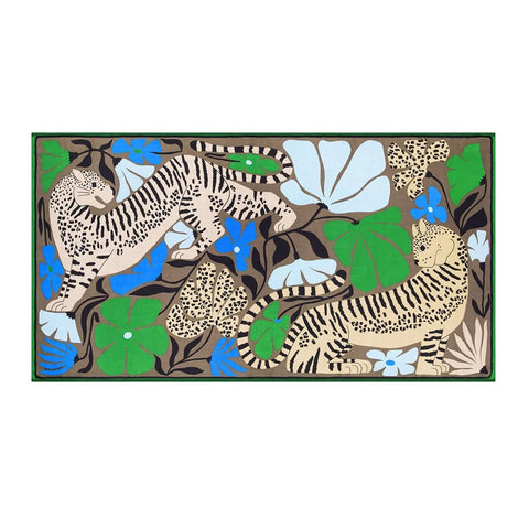 Scarf 100 'Panteo in Khaki' Inoui Editions - Curated Living
