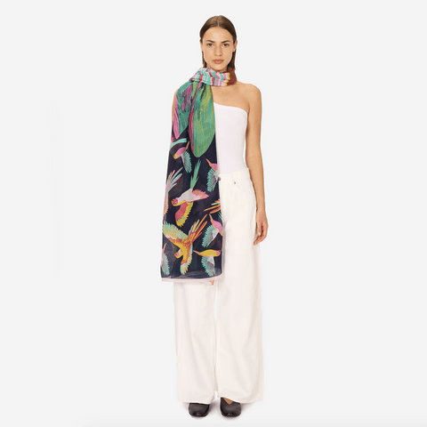 Scarf 100 'Rio' in Night by Inoui Editions - Curated Living