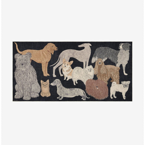 Scarf 100 'Toutou in Black' Inoui Editions - Curated Living