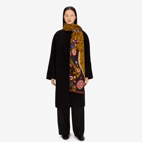 Scarf 130 'George' 100% Wool in Autumn by Inoui Editions - Curated Living