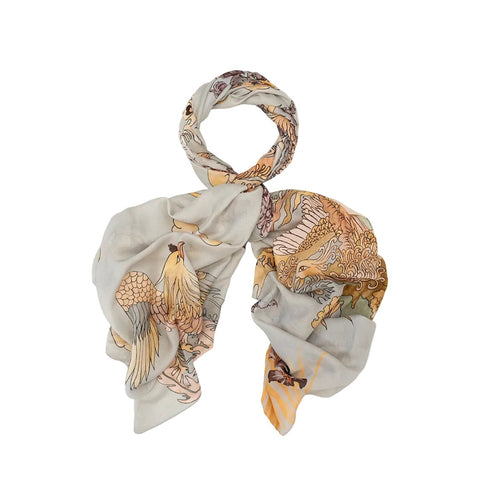 Scarf 'Phoenix Grey' by One Hundred Stars - Curated Living