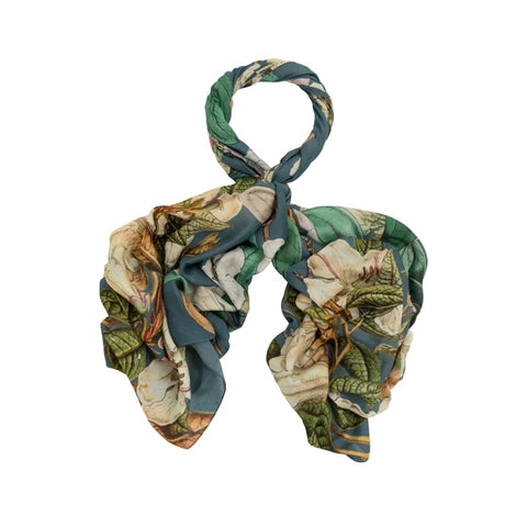 Scarf 'Rhodoleai Blue' by One Hundred Stars - Curated Living