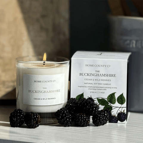 Scented Candle 'The Buckinghamshire - Cedar and Wild Berries' by Home County Co - Curated Living