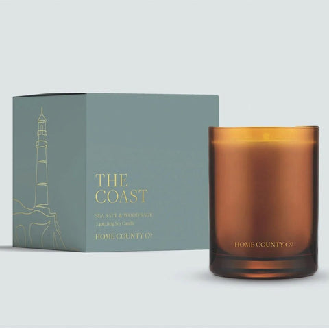 Scented Candle 'The Coast - Sea Salt and Wood Sage' by Home County Co - Curated Living