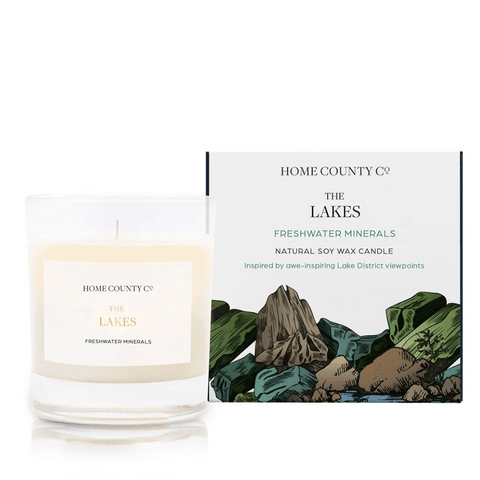 Scented Candle 'The Lakes - Freshwater Minerals' by Home County Co - Curated Living