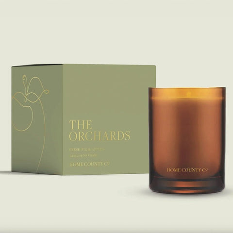 Scented Candle 'The Orchards - Fresh Fig and Apples' by Home County Co - Curated Living