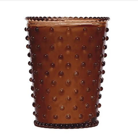Simpatico 'Gingerbread' Hobnail Candle by Lovely & Luminous - Curated Living