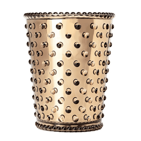 Simpatico 'Holiday Spice - Chrome' Hobnail Candle by Lovely & Luminous - Curated Living