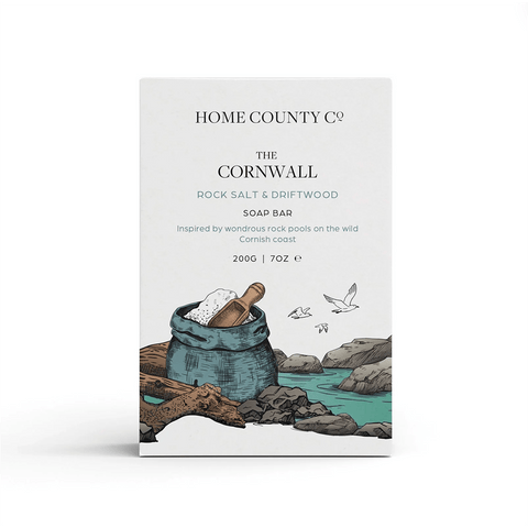 Soap Bar 'The Cornwall - Rock Salt and Driftwood' by Home County Co - Curated Living