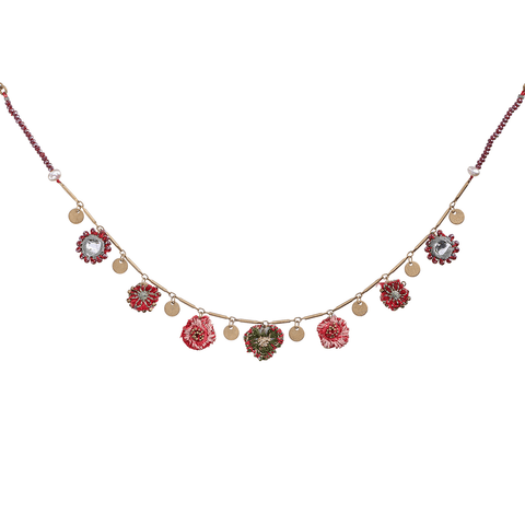 'Special Edition - Embroidered Garden Necklace' by Ayala Bar - Curated Living