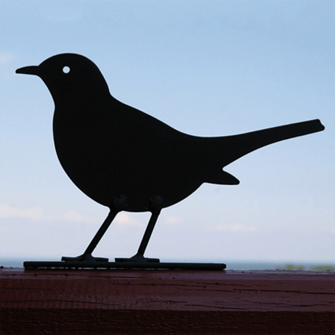 Standing Metal 'Blackbird' Silhouette by Wildlife Garden of Sweden - Curated Living