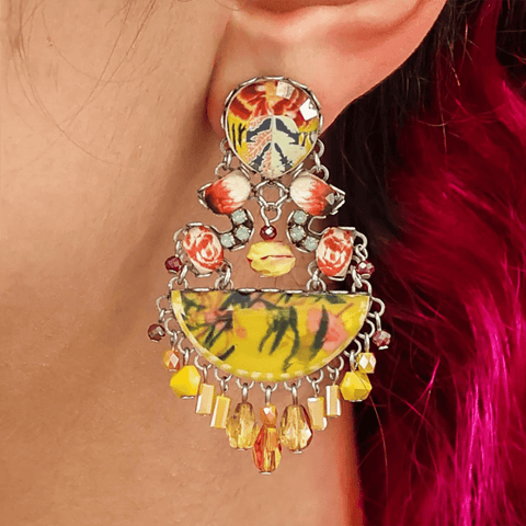 'Sunflower Surprise Set - Glow Earrings' by Ayala Bar - Curated Living