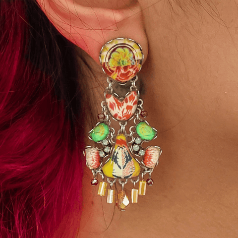 'Sunflower Surprise Set - Joyful Earrings' by Ayala Bar - Curated Living