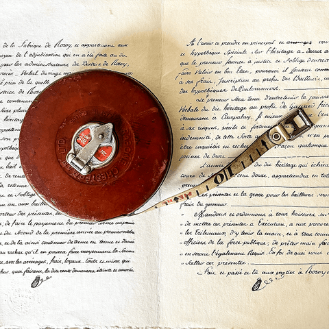 Vintage Leather Tape Measure. - Curated Living