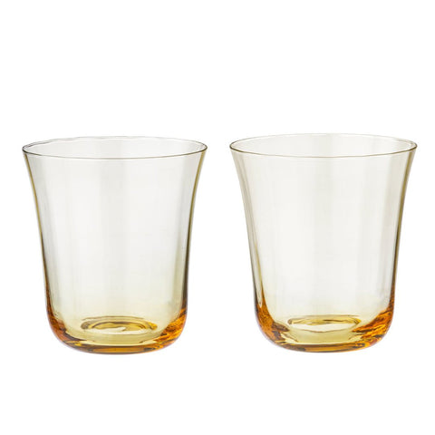 Water Nora 'Straw' Glass - Set of Two by Bungalow of Denmark - Curated Living