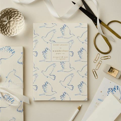Weekly Planner 'Doves' by Wanderlust - Curated Living