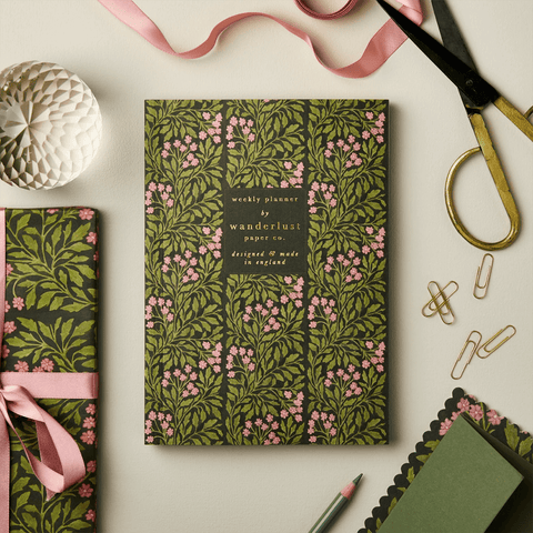 Weekly Planner 'Green Flora' by Wanderlust - Curated Living