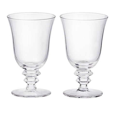 Wine Leopold 'Clear' Glasses - Set of Two by Bungalow of Denmark - Curated Living