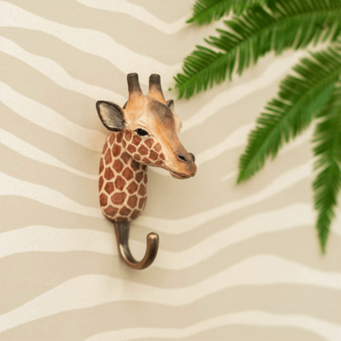 Wooden 'Giraffe' Door Hook by Wildlife Garden of Sweden - Curated Living