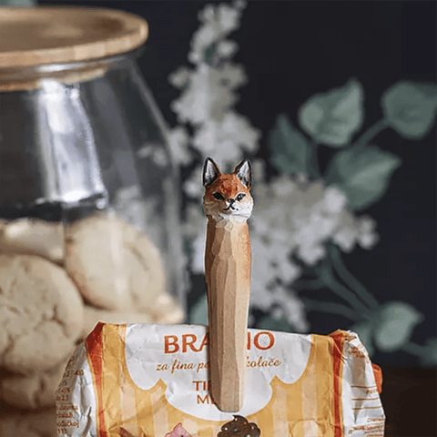 Wooden Peg 'Fox' by Wildlife Garden of Sweden - Curated Living