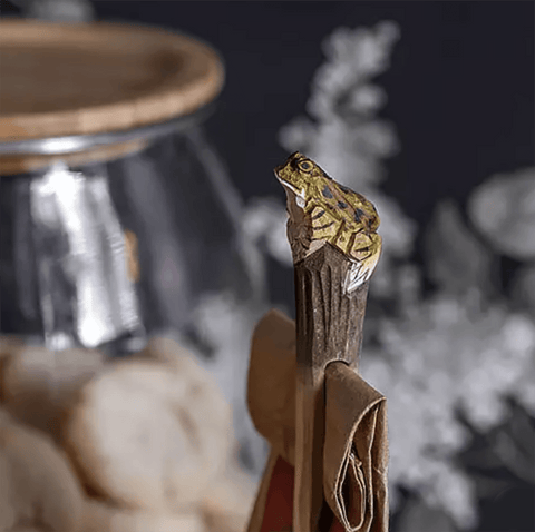Wooden Peg 'Frog' by Wildlife Garden of Sweden - Curated Living