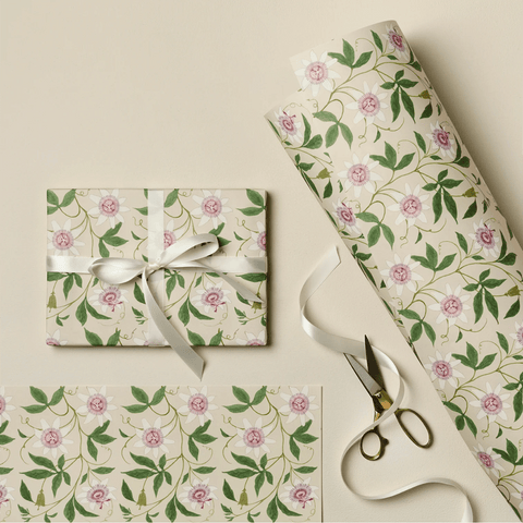 Wrapping Paper 'Passion Flower' by Wanderlust - Curated Living