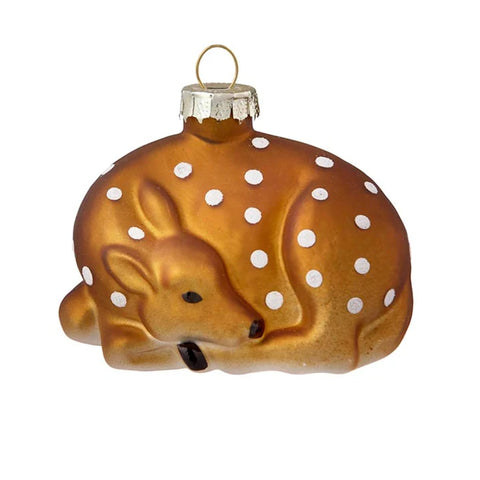 Xmas Ornament 'Bambi Espresso' Hanging Decoration by Bungalow of Denmark - Curated Living