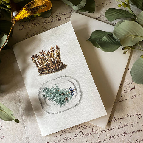 Antique Crown Card by Elena Deshmukh