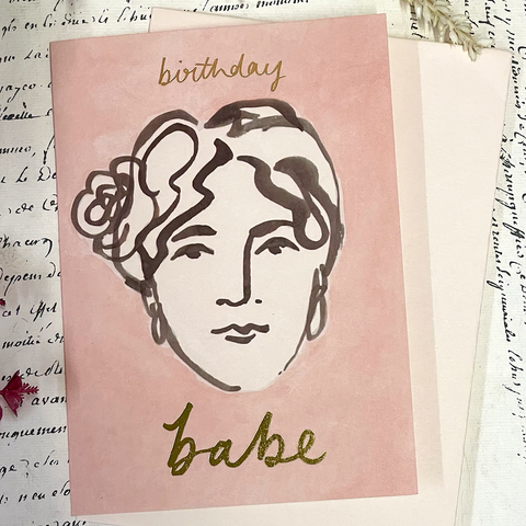 Greetings Card 'Birthday Babe' by Wanderlust