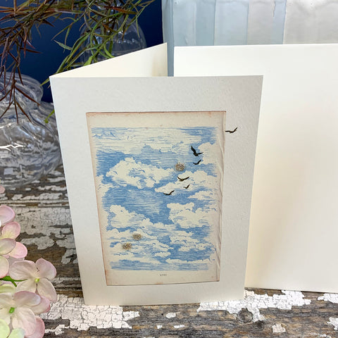 Elena Deshmukh Card, Blue Skies.