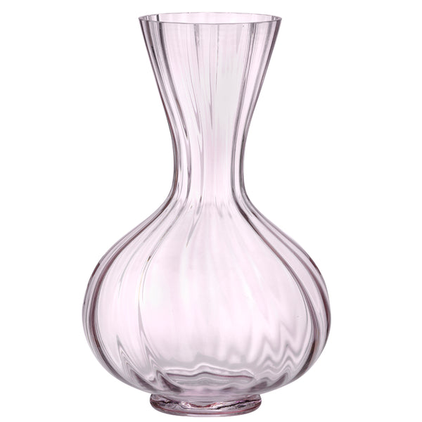 Blush Pink Glass Decanter. Curated Living
