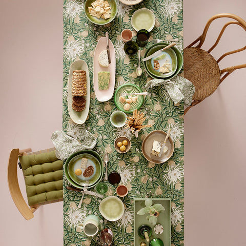 Tablecloth By Bungalow Denmark, Gaya Jade, 150 x 250cm