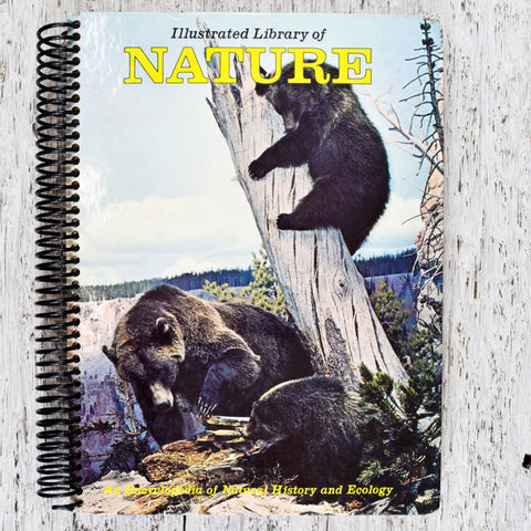 Vintage Library of Nature notebook