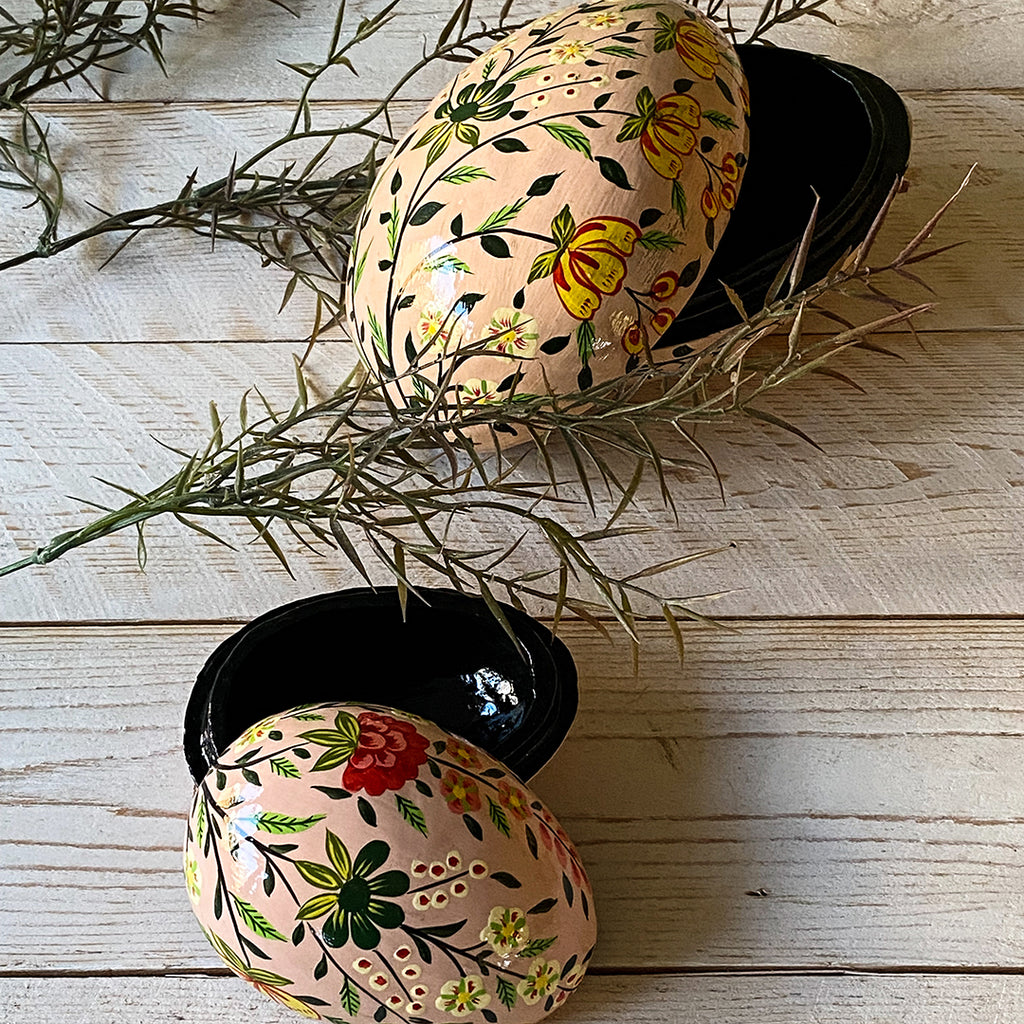 Decorative Easter Egg Savannah Melon, 2 pieces