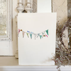 Greeting Card 'Happy Birthday Bunting' by Artist Elena Deshmukh
