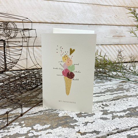 Elena Deshmukh Card, My Favourite, Ice Cream.