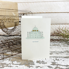 Greeting Card 'New Home Taj Mahal' by Artist Elena Deshm