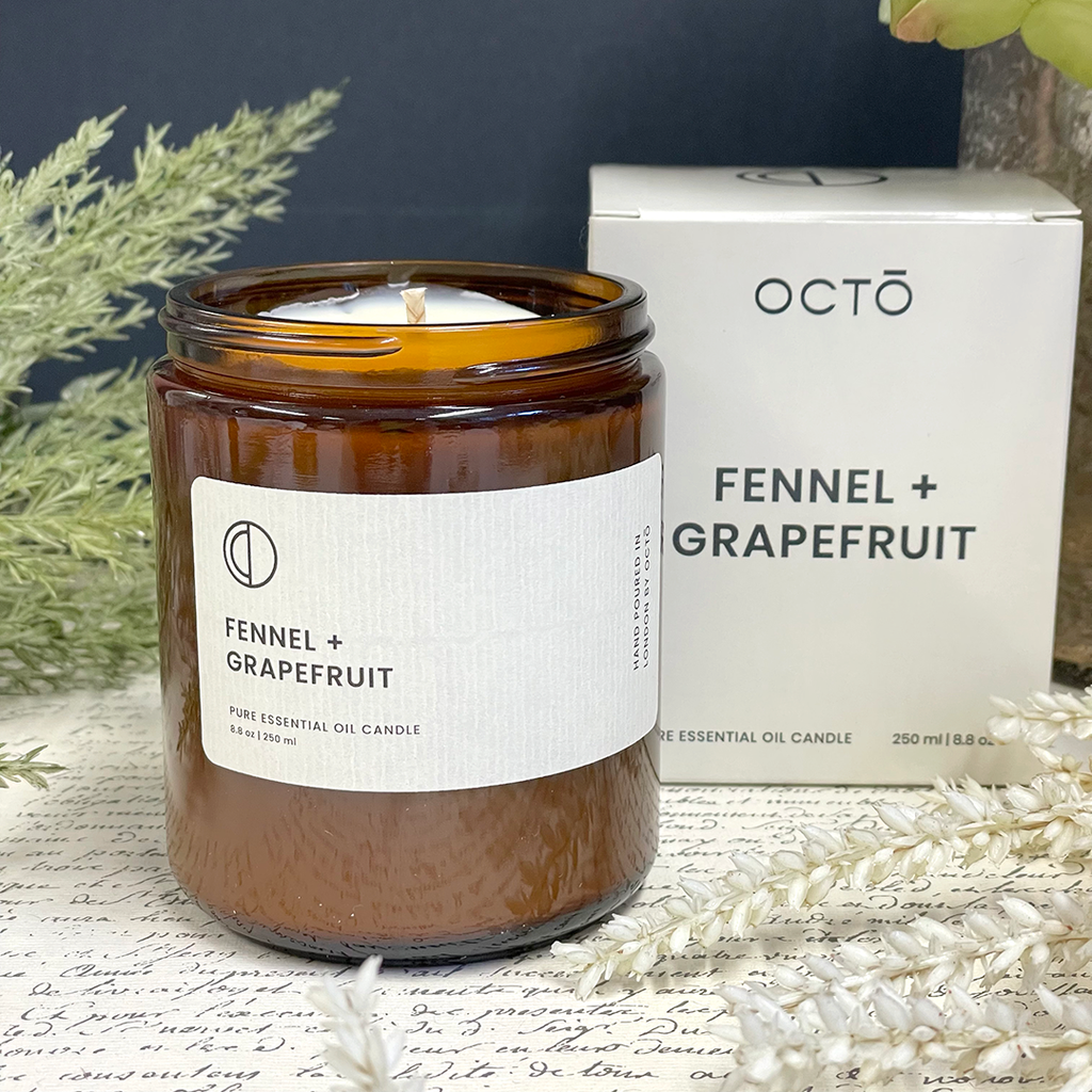 Octō Fennel & Grapefruit Soy Candle. 250ml.