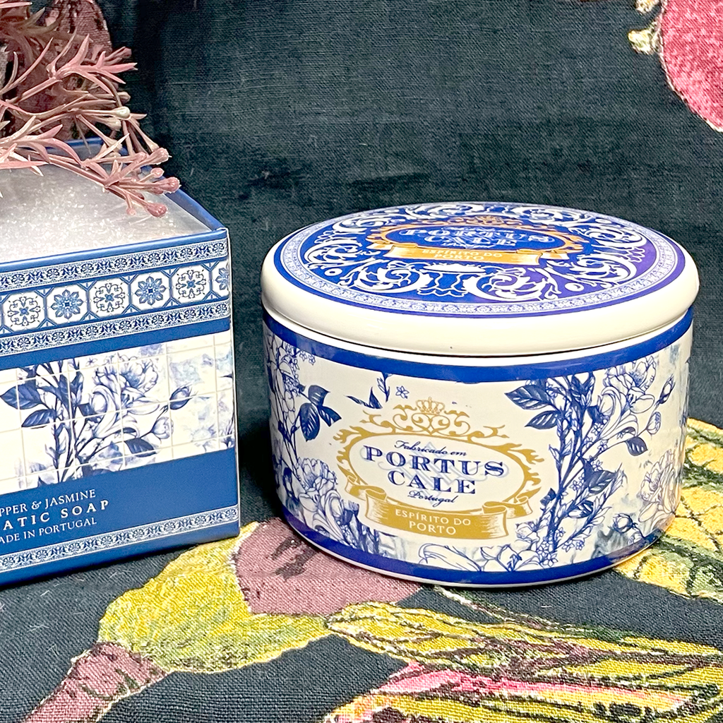 Portus Cale Gold & Blue Soap in Jewel Box.