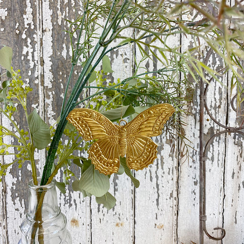Gold Tone Metal 'Butterfly' Hanging Decoration by Bungalow of Denmark