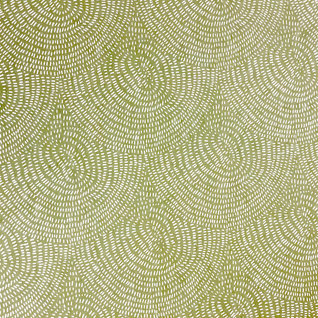 Green Optical Circles Wrapping Paper by Bungalow DK.