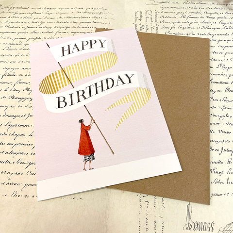 Laura Stoddart Card, Happy Birthday Lady